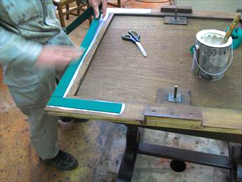 ドローリーフテーブルの修理工程