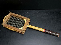 アンティークのテニスラケット
