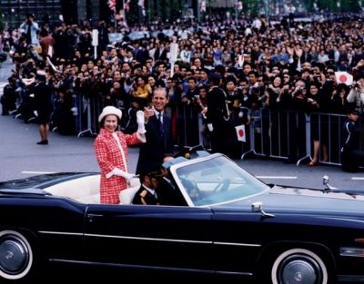エリザベス女王来日1975年