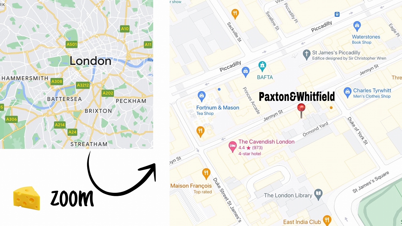 イギリス チーズ専門店 paxton&whitfield パクストン＆ウィットフィールド