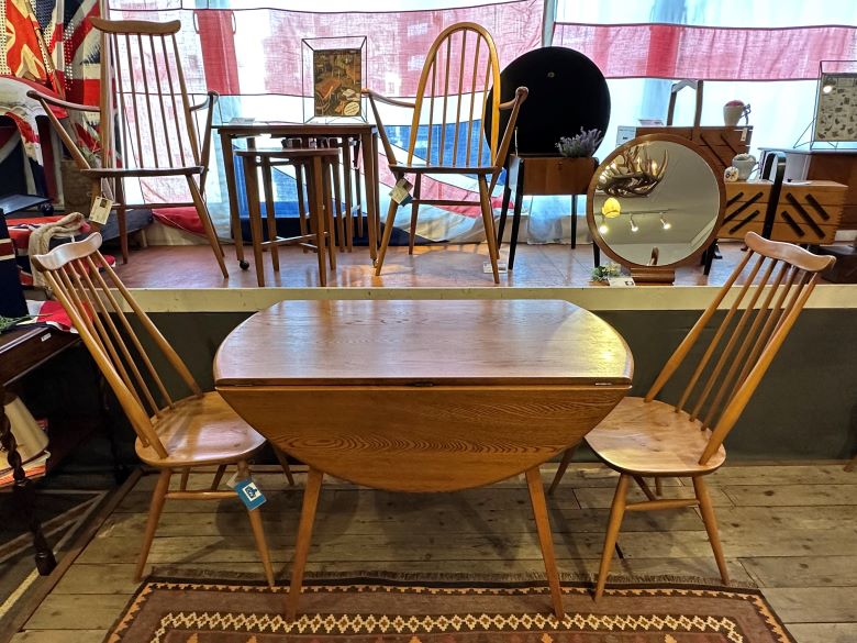 ERCOL アーコール ドロップリーフバタフライ テーブル-