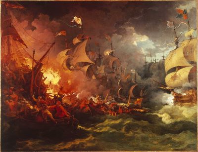 スペインの無敵艦隊アマルダの海戦