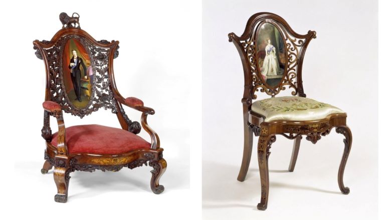 ヴィクトリア女王とアルバート公の椅子