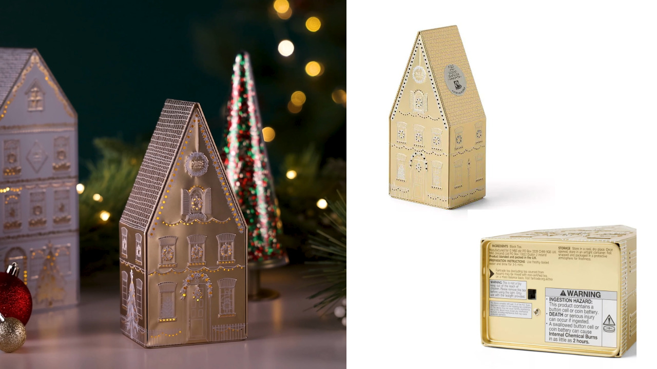 M&S（マークス&スペンサー）のクリスマスクッキー＆紅茶セット